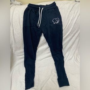 Ivory Ella joggers; embroidered logo; women’s xs